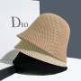 Hat hollow out thin sun protection bucket hat showing small basin