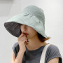 Female Korean Trendy Sunscreen Hat Big Brim UV Protection Double Sided Hat