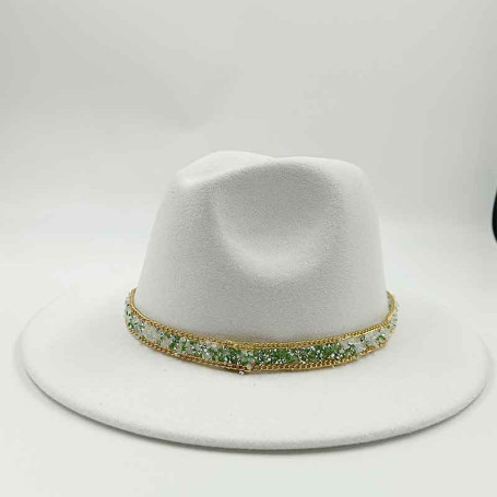 Drill Band Fedoras Hat Women Men Hat Natural Color Unisex Fashion Church Panama Hat Woolen Fedoras Jazz Cap Brim