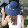 S78 Bucket hat for women big brim shade sunscreen foldable