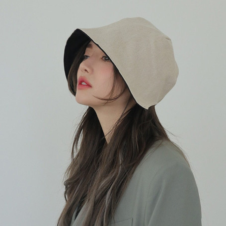 New Summer Autumn Opening Bucket Hat Woman Solid Color Hip Hop Wide Brim Beach UV Protection Round Top Sunscreen Fisherman Cap
