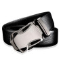 Business Style Belt Black Pu Leather Strap Waistband Automatic Buckle Belts For Men
