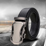 Business Style Belt Black Pu Leather Strap Waistband Automatic Buckle Belts For Men