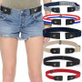 New Unisex Buckle-Free Elastic Belt for Jeans Pants Dress Stretch Waist for Adult Women Men No Buckle Without Buckle Free Belts