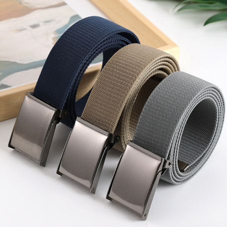New Men's and Women's Stretch Fabric Belt Knit Breathable Canvas Belt Fashion Belts for Women Luxury Designer Brand