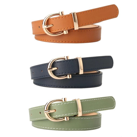Leather Belt Strap Women Dress Belt Pants Jean Waist Belt