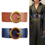 Plus Size Elastic Corset Belt Luxury Brand Wide Designer Belts For Women High Quality Stretch Cummerbunds Female Big Waistband