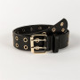 Gothic Belts For Women Pu Leather Rivet Pin Metal Buckle Black Fashion Street Waistband Adjustable Belts