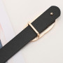 All-match Simple CC Buckle Metal Casual Belt Retro Style 100% Genuine Leather Belts for Women Jeans 2.3cm FCO239