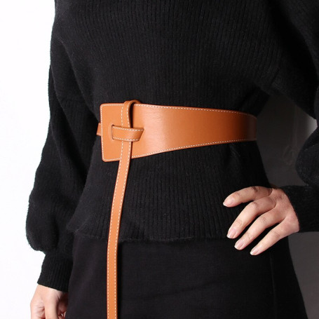 Women Pu Leather Belt Tie Female Belts Ladies Dress Girdle Waistband Girls Pants Jeans
