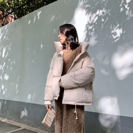 Winter New Thickened Bread Clothes Korean Version Loose Short A-line Cotton Coat Jacket Cotton Jacket Women's Fashion