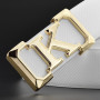 K letter Casual belt for men White fashion designer belts boy leisure Cowskin Waist Strap genuine leather metal buckle Waistband