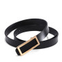 New Designer Gold Buckle Belt Waist Female Skinny Thin Genuine Leather Belts