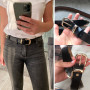 Alloy Buckle Women Belts PU Leather Wild Female Waist Belts Jeans