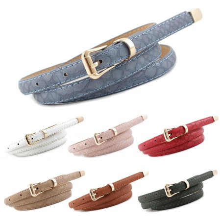 Fashion Thin Snake Belt For Women Jeans Belts