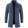 Men's Cardigan With Casual Sweater And Mink Coat