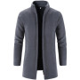 Men's Cardigan With Casual Sweater And Mink Coat