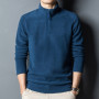 Men's Turtleneck Fleece Jacket Pullover Stand Collar Sweatshirts