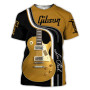 Men's T-Shirt 3D Print Sax Guitar Clarinet T Shirt Classic Music Fashion Short Sleeve Hip Hop Tee Pop Loose Casual T-Shirt