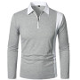 Men's Long-Sleeve Shirts Tuwn-Up Collar Business Style Plus Size