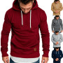 Men's Hoodies Cotton Blend Sweatshirt Fleece Coat Pullover