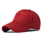 Fashion Suede Baseball Cap for Men Women  Winter Solid Street Hat Unisex Adjustable Casual Plain Gorra Caps