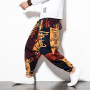 Baggy Cotton Men's Harem with Pocket Hip-Hop Aladdin Pants