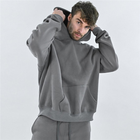 Men's Cotton Hoodie Sweatshirt Kangaroo Pockets Quality Clothing + Pants