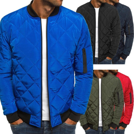 Men's Fashion Plaid Thicken Outdoor Jacket