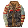 Men's Hooded Jacket Plus Size Cotton S-5XL