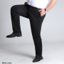 Plus Size Men's Trousers Work Pants Grey Black Dark Blue Elastic Straight Business Male Big 44 46 48 50 52 140KG Office Clothing
