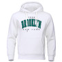 1898 Brooklyn New York Printed Men's Hoody Creativity Crewneck Clothing Fashion Oversize Sweatshirt