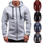 Men's Hoodies Fashion Sweatshirts Zipper Essentials Hoodie Fleece Jacket Hooded Coats Long Sleeve Mens Clothing Outerwear
