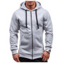 Men's Hoodies Fashion Sweatshirts Zipper Essentials Hoodie Fleece Jacket Hooded Coats Long Sleeve Mens Clothing Outerwear