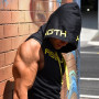 Men Cotton Hoodie Sweatshirts Sports fashion fitness clothes bodybuilding tank top men Sleeveless pullover Casual Hoodie