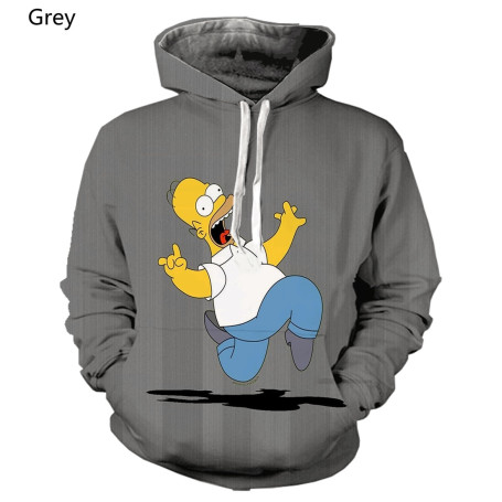 New Men's Hoodie Cotton 3D Print Unisex Street Pullover Long Sleeve Funny American Animation Loose Top hoodie