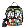 Hot Game Cuphead Mugman Cooler Lunch Bag Cartoon Girls Portable Thermal Food Picnic Bags for School Kids Boys Lunch Box Tote