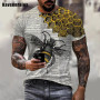 Honey Bee 3D Print T-Shirt Men's/Women's Fashion Outdoor Streetwear