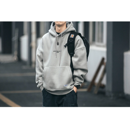 Plus Size Harajuku High Quality Thin Fleece Hoodie Japanese Streetwear Hip Hop Sweatshirt Men Clothing Korean Couple Pullover