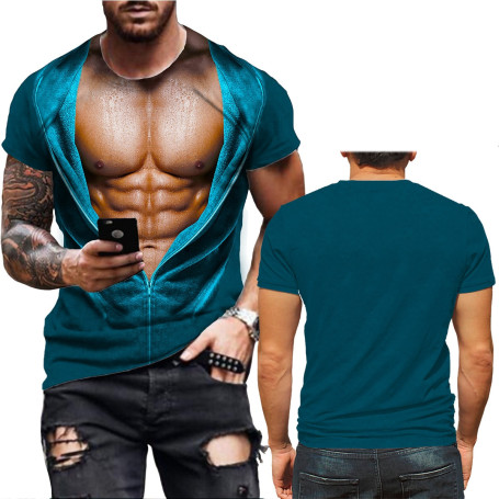 Men's 3D Print T-Shirt Short Sleeve