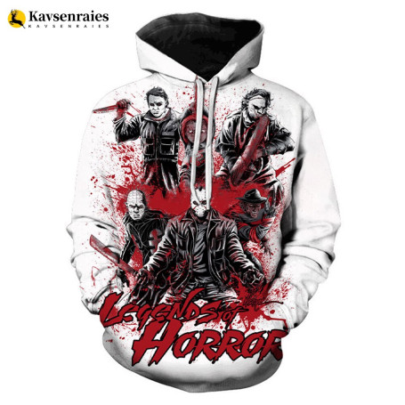 Men's/Women's Hoodie Sweatshirt Halloween 3D Printed Oversized