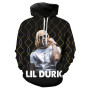 Rapper Lil Durk 3D Printed Hooded Sweatshirt Men's/Women's Hip Hop Fashion