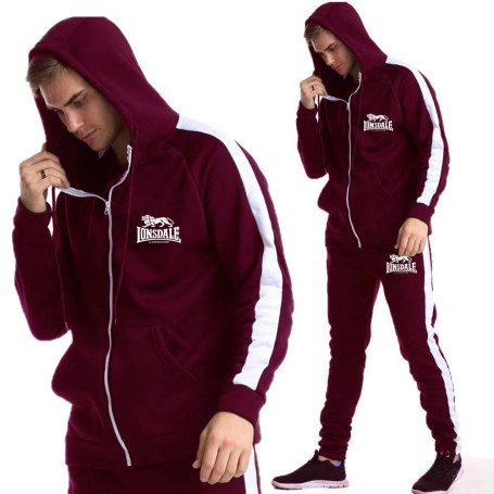Lonsdale Men's Set Sportswear Cotton Hoodie + Pants Suit