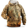Camouflage Men's Hooded Sweatshirt American Oversized Pullover Casual Clothing