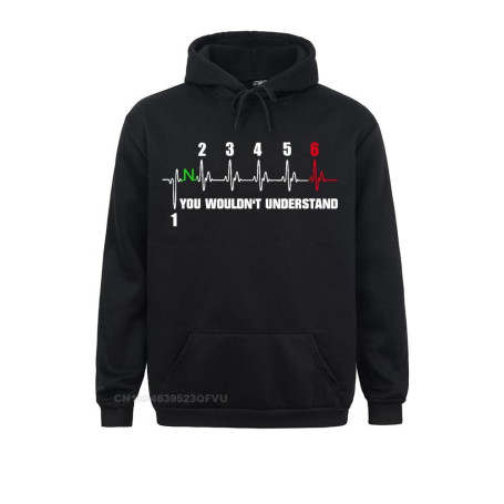 Men's Motorbike Hooded Sweatshirt Cotton Oversized
