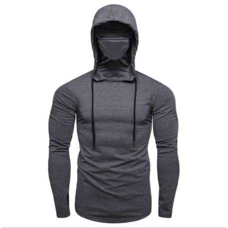 Ninja Mask Long Sleeve Hoodie Men's Sweatshirt