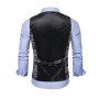 British Style Plaid Chaleco Men's Suit Vest Fashion