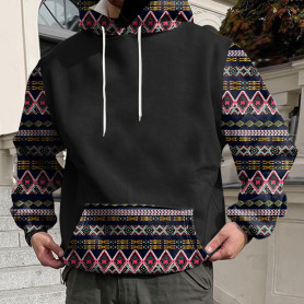 Men's Sweatshirt Ethnic Oversized Hoodie Aztec Fashion Clothing Men's Sweatshirt Ethnic Oversized Hoodie Aztec Fashion Clothing