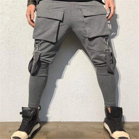 Men's Casual Jogger Multi-Pocket Cargo Sweatpants