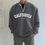 Men's Casual Sport Sweatshirt Long-Sleeve European American Fashion